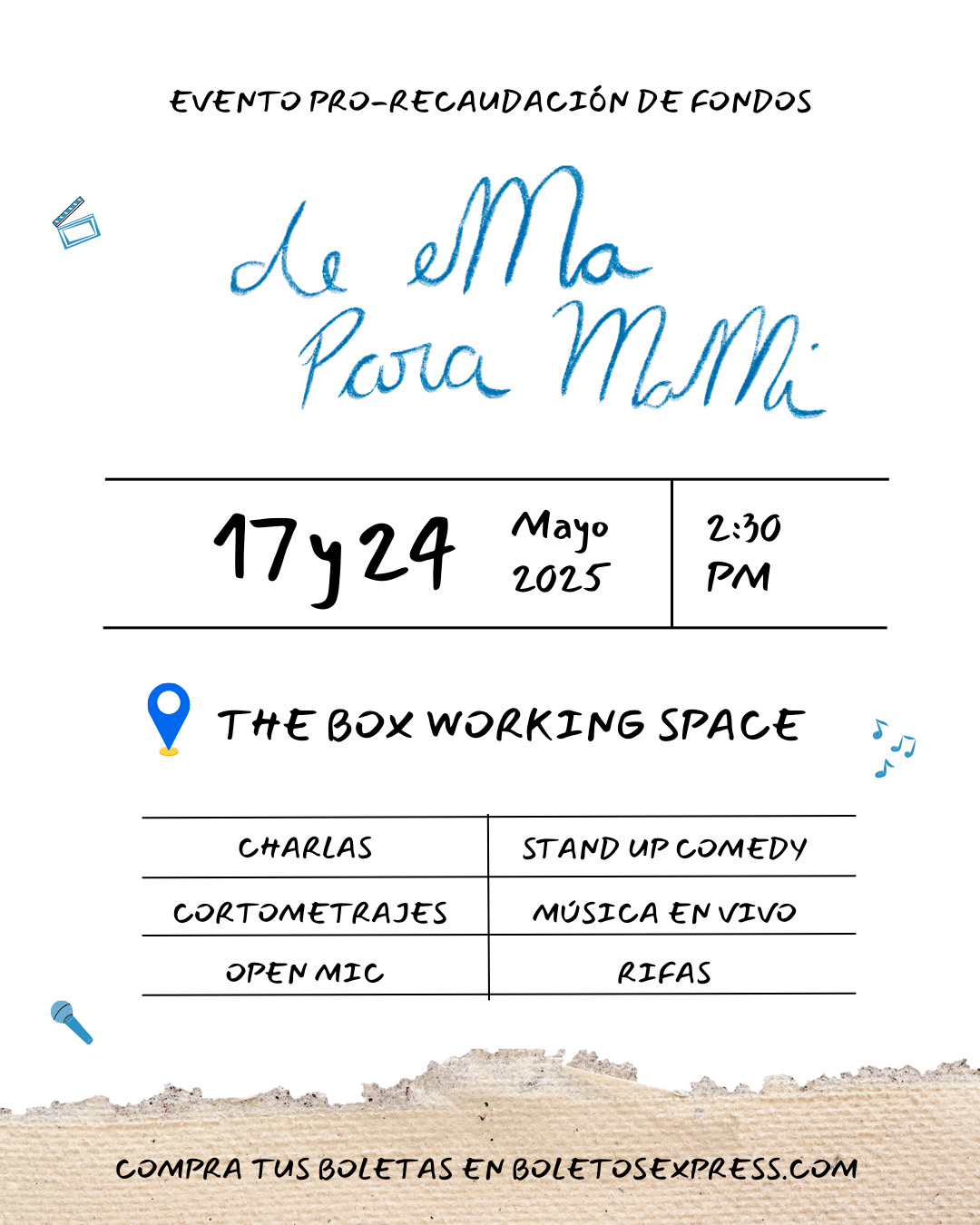 Buy tickets for Pro-recaudación de fondos de eMa Para MaMi Pro-recaudación de fondos de eMa Para MaMi