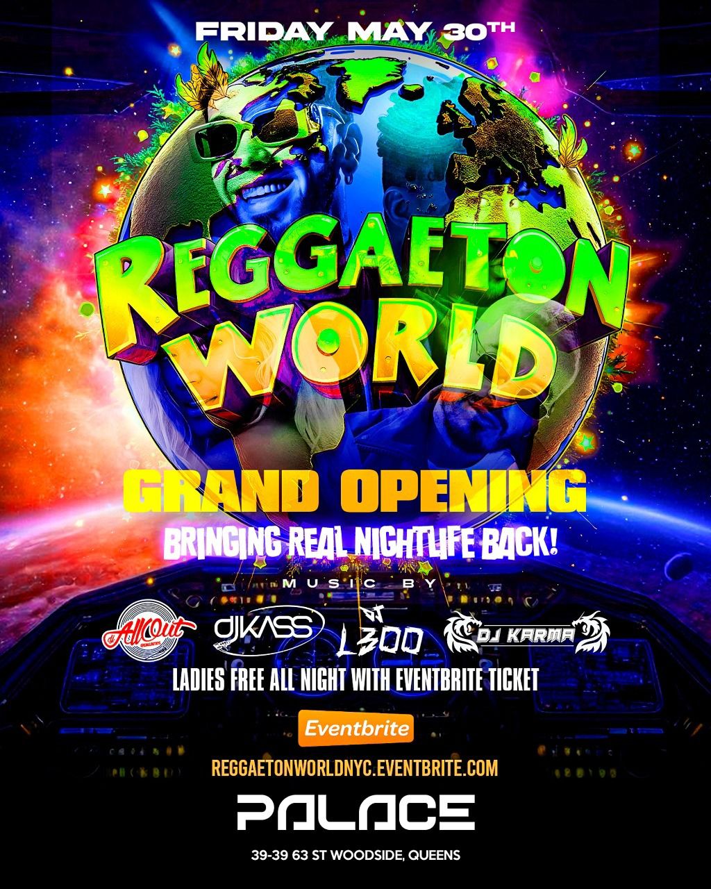 Reggaeton World - Latin & Perreo Parrty at Club Palace NYC