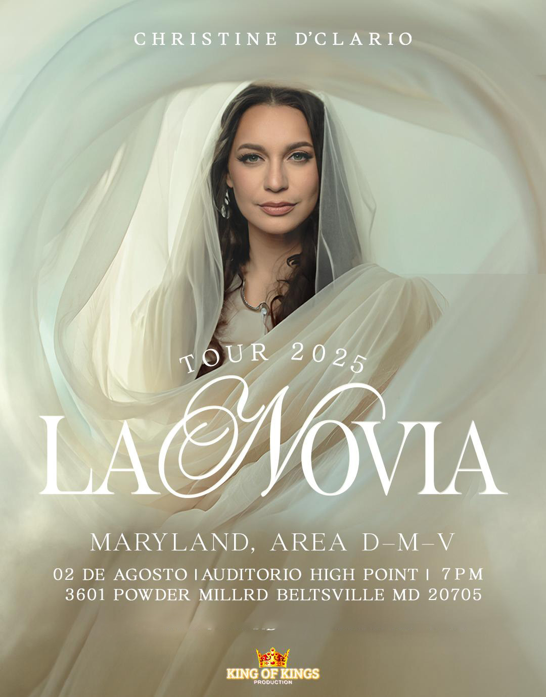 CHRISTINE D'CLARIO LA NOVIA TOUR 2025