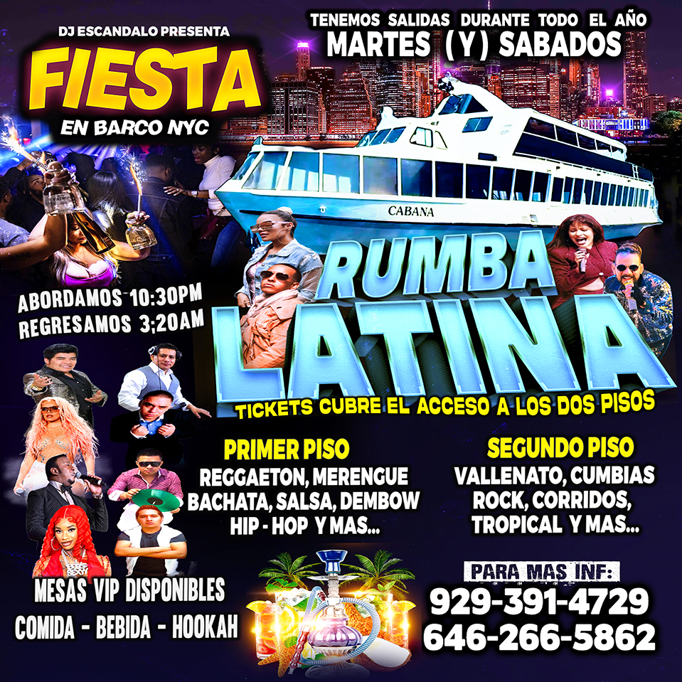 Fiesta En Barco - Manhattan New York - Cupo Limitado