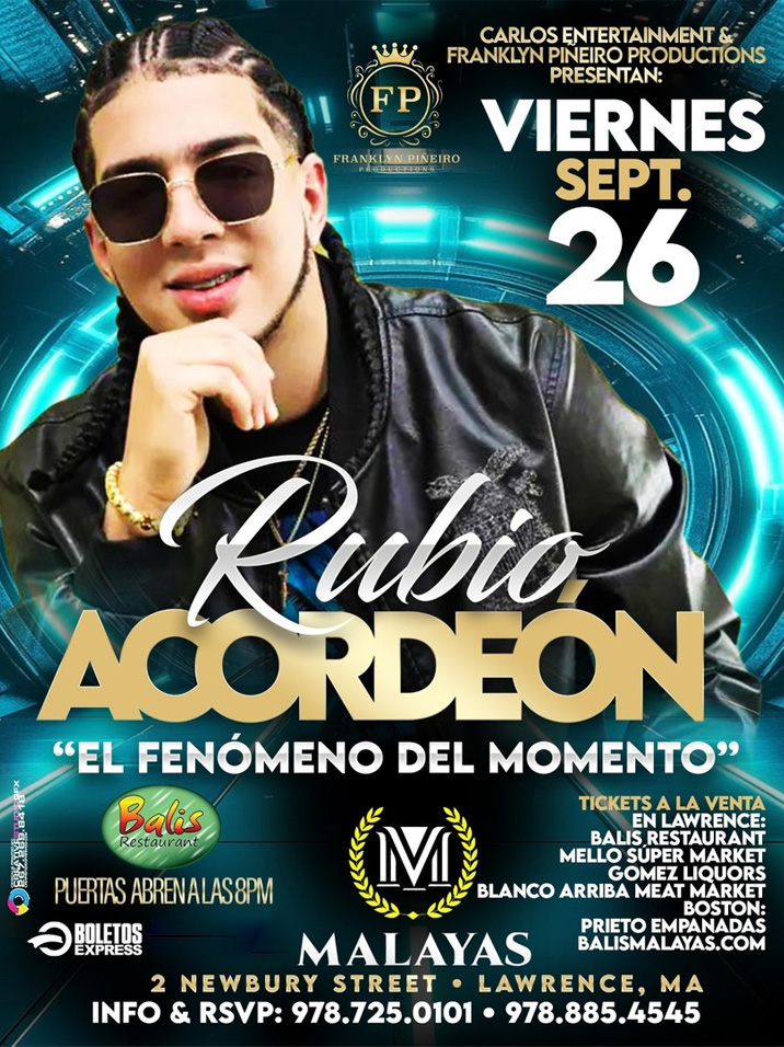 Buy tickets for RUBIO ACORDEÓN RUBIO ACORDEÓN