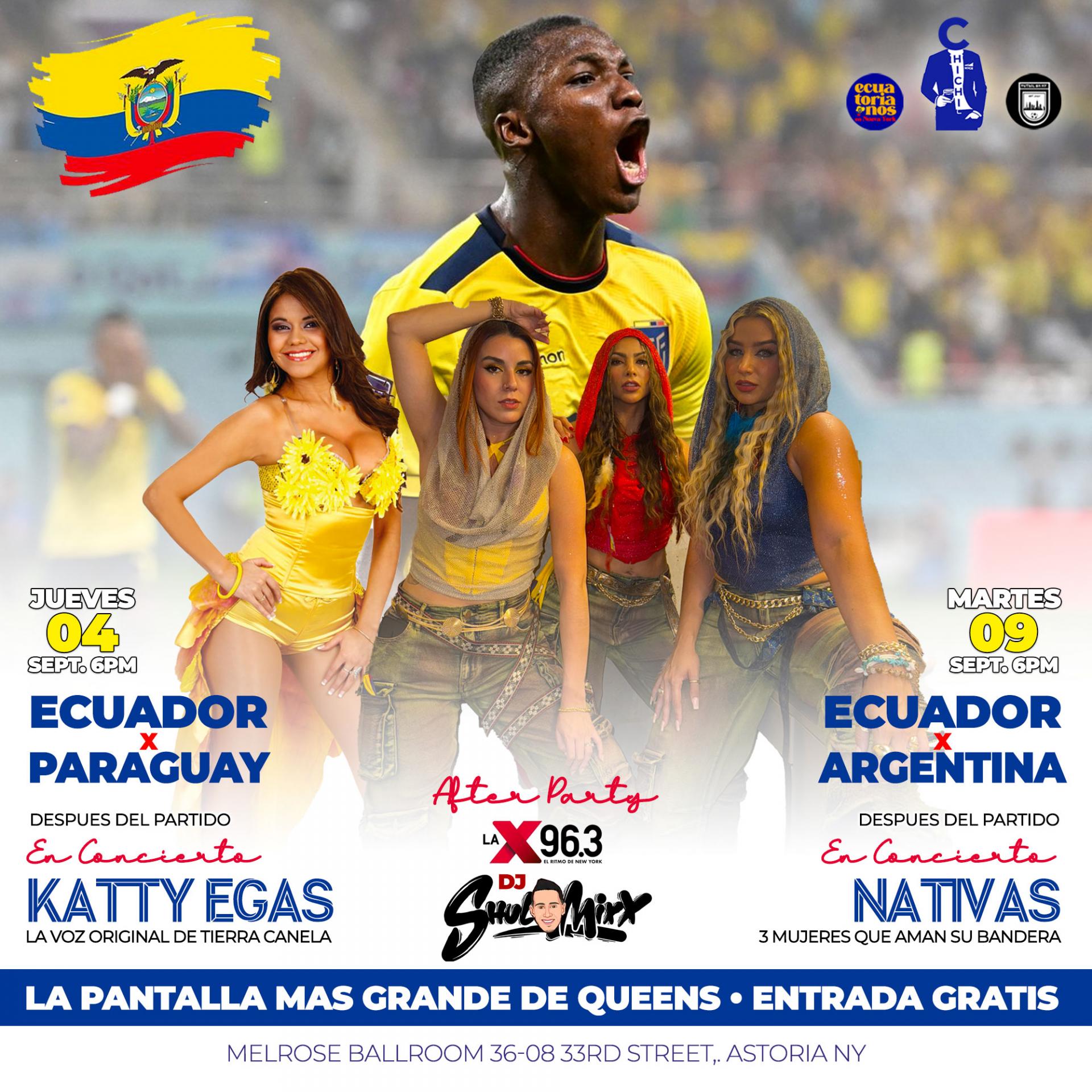 Buy tickets for •9/4 ECUADOR vs PARAGUAY •9/9 ECUADOR vs ARGENTINA •ENTRADA GRATIS •9/4 ECUADOR vs PARAGUAY •9/9 ECUADOR vs ARGENTINA •ENTRADA GRATIS