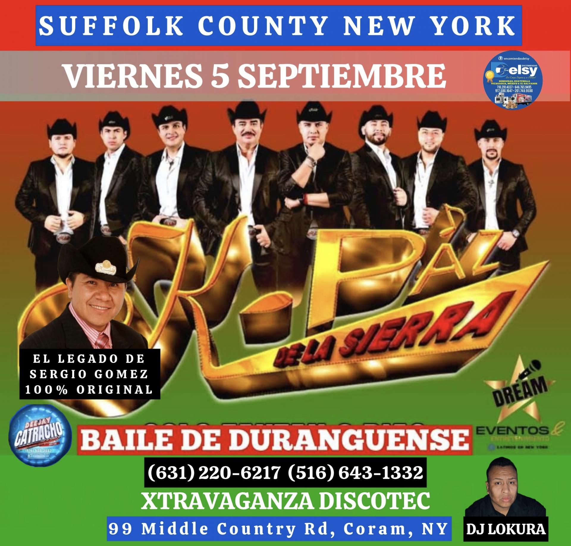 K-PAZ DE LA SIERRA / ESTE VIERNES 5 SEPT / SUFFOLK LONG ISLAND NY