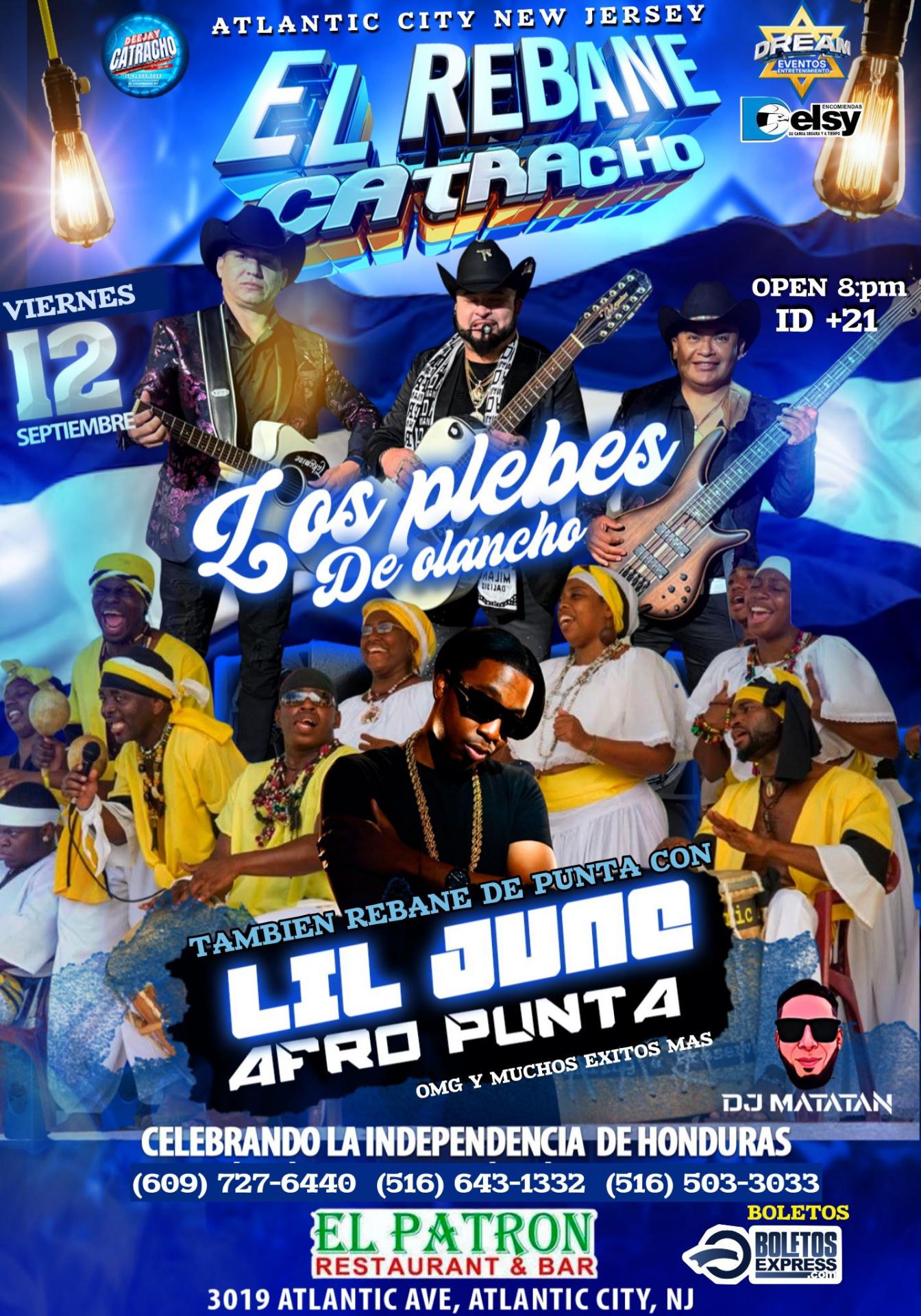 LOS PLEBES DE OLANCHO & LIL JUNE 4FRO PUNTA / ATLANTIC CITY NJ  / VIER 12 SEPT