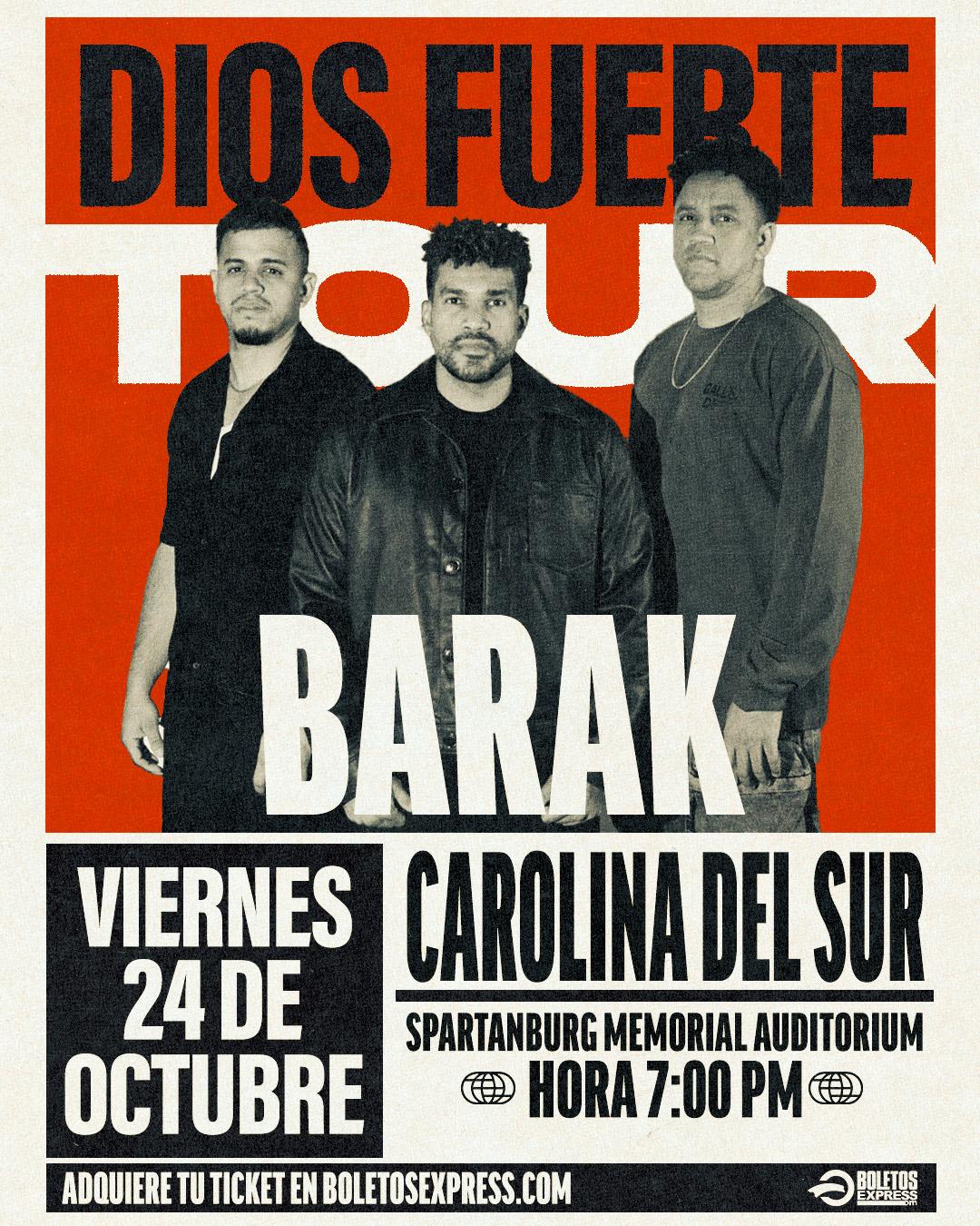 Buy tickets for Grupo Barak Dios Fuerte Tour Grupo Barak Dios Fuerte Tour