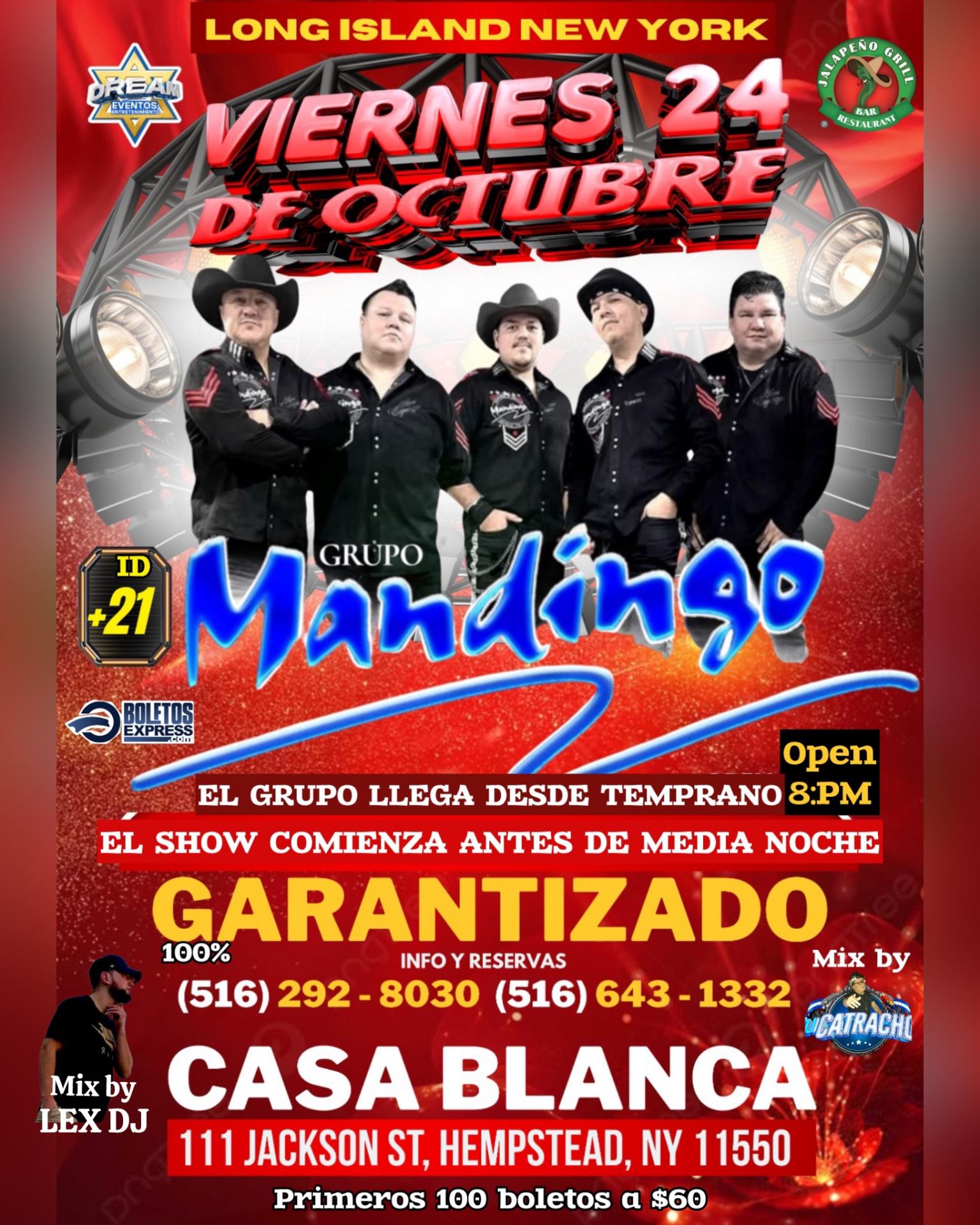 Grupo Mandingo en Hempstead NY / Este Viernes 24 Octubre