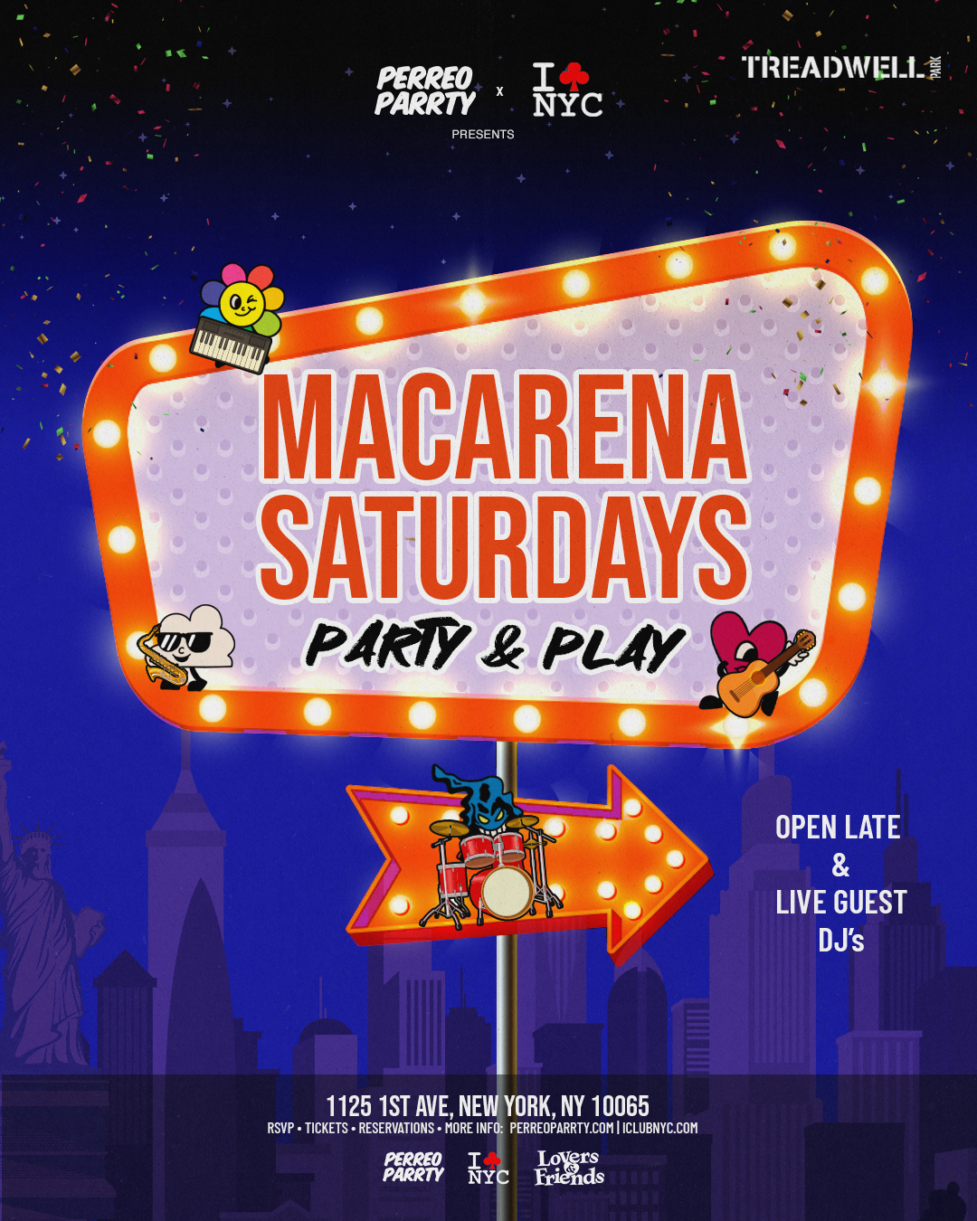 MACARENA SATURDAY @ TREADWELL PARK UES- PARTY & PLAY