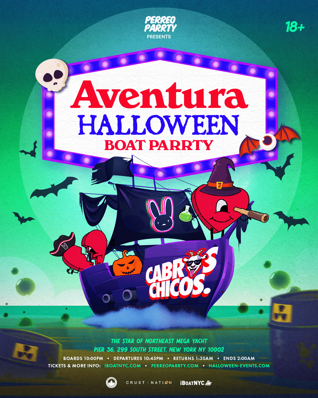 The Aventura Halloween Boat Parrty - Bachata NYC Yacht Cruise