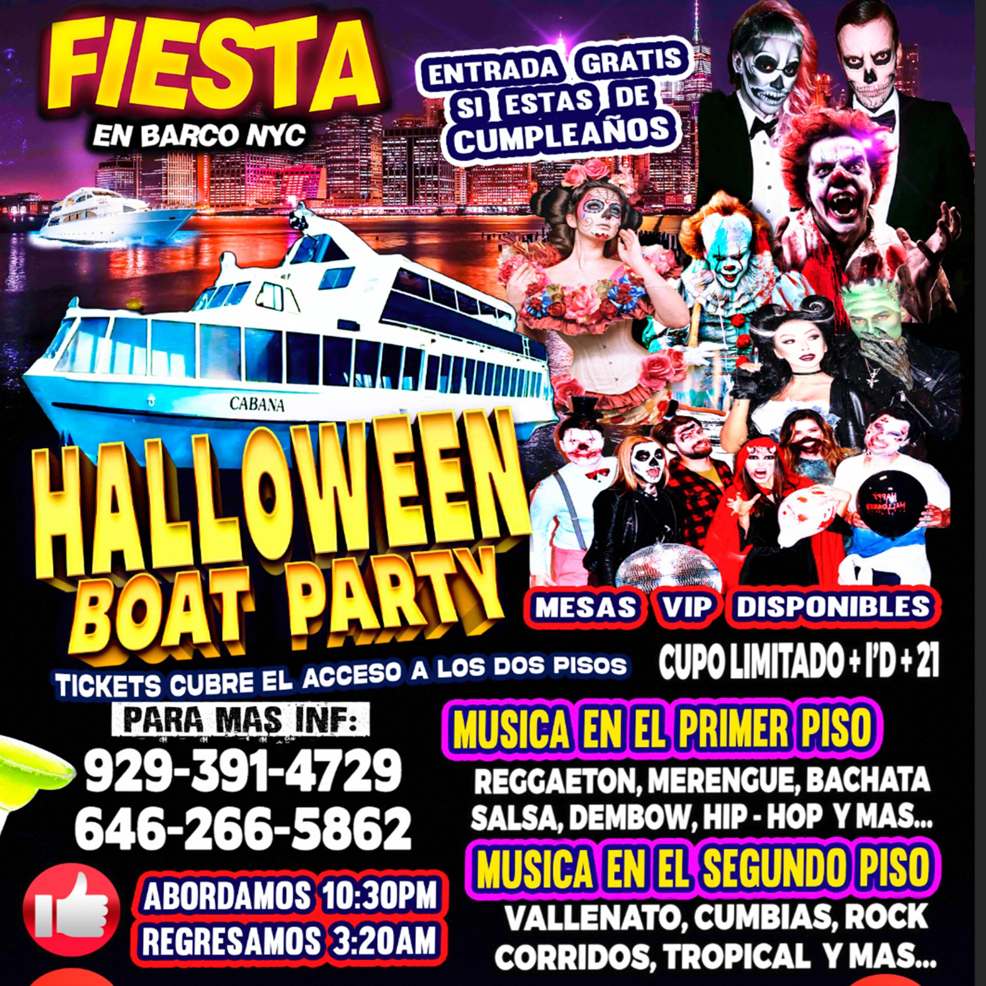 Buy tickets for HALLOWEEN EN BARCO - Ultimos 45 Tickets Disponibles HALLOWEEN EN BARCO - Ultimos 45 Tickets Disponibles