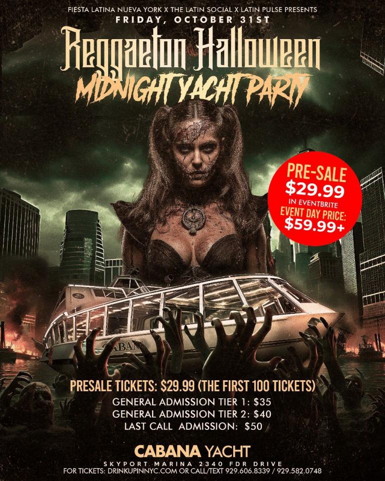 CRUCERO EN ALTO MAR: HALLOWEEN REGGAETON