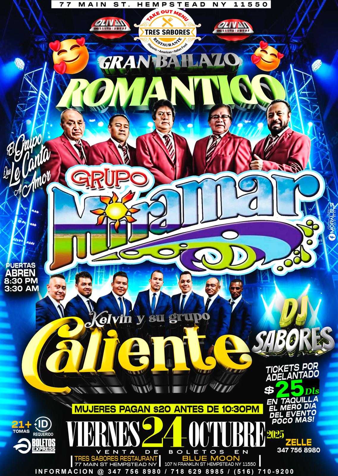 El International Grupo Miramar, Kelvin y Su Grupo Caliente