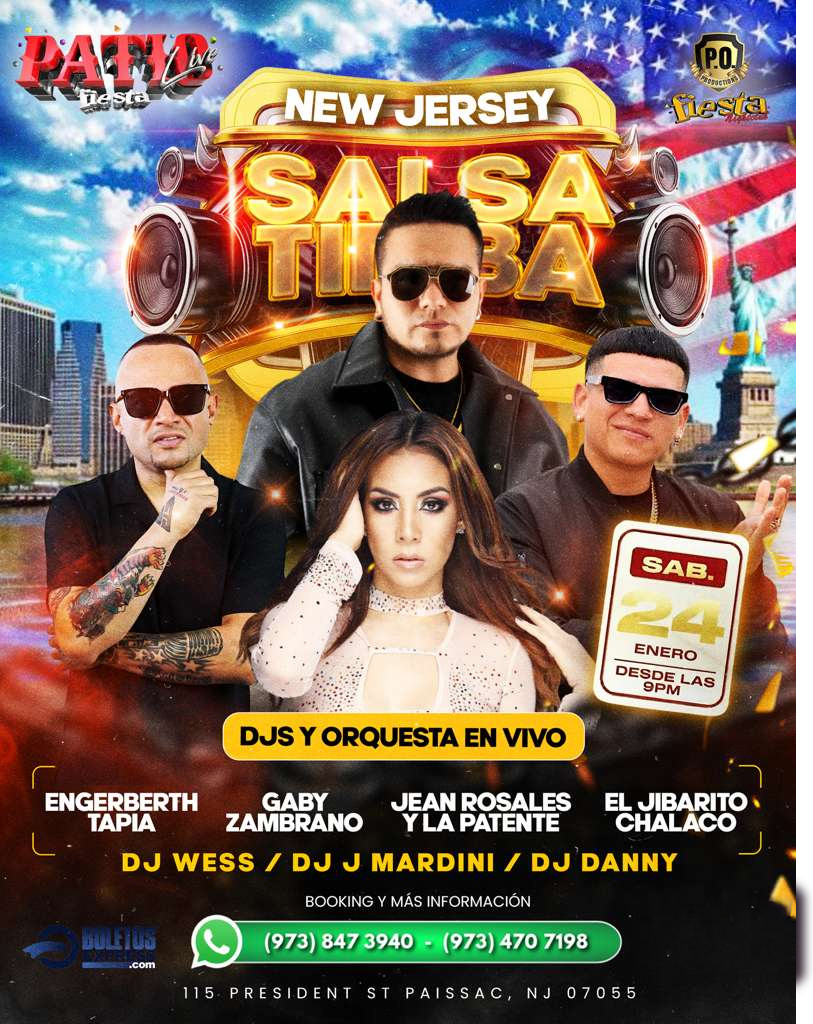 SALSA TIMBA EN NEW JERSEY, DJS Y ORQUESTA EN VIVO