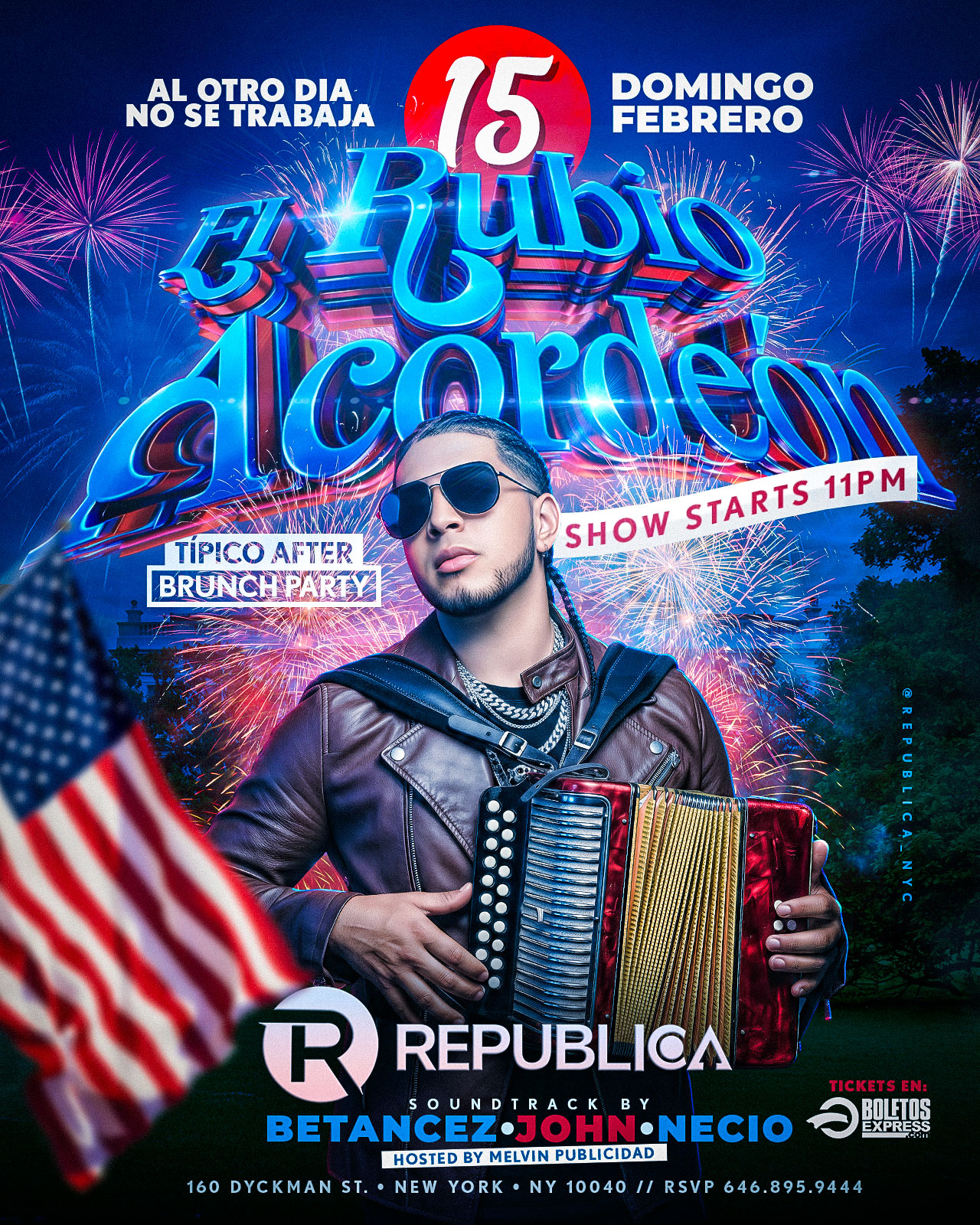 El Rubio Acordeon en vivo!