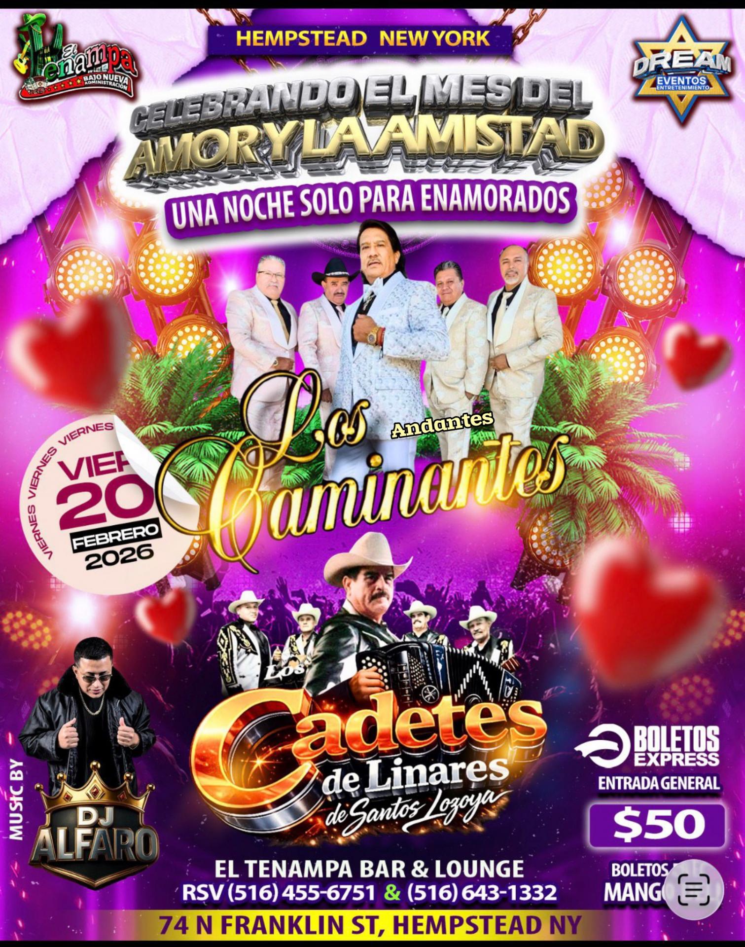 Este Viernes 20 Feb , Los Caminantes vs Los cadetes de Linares / Hempstead NY / Tenampa Bar