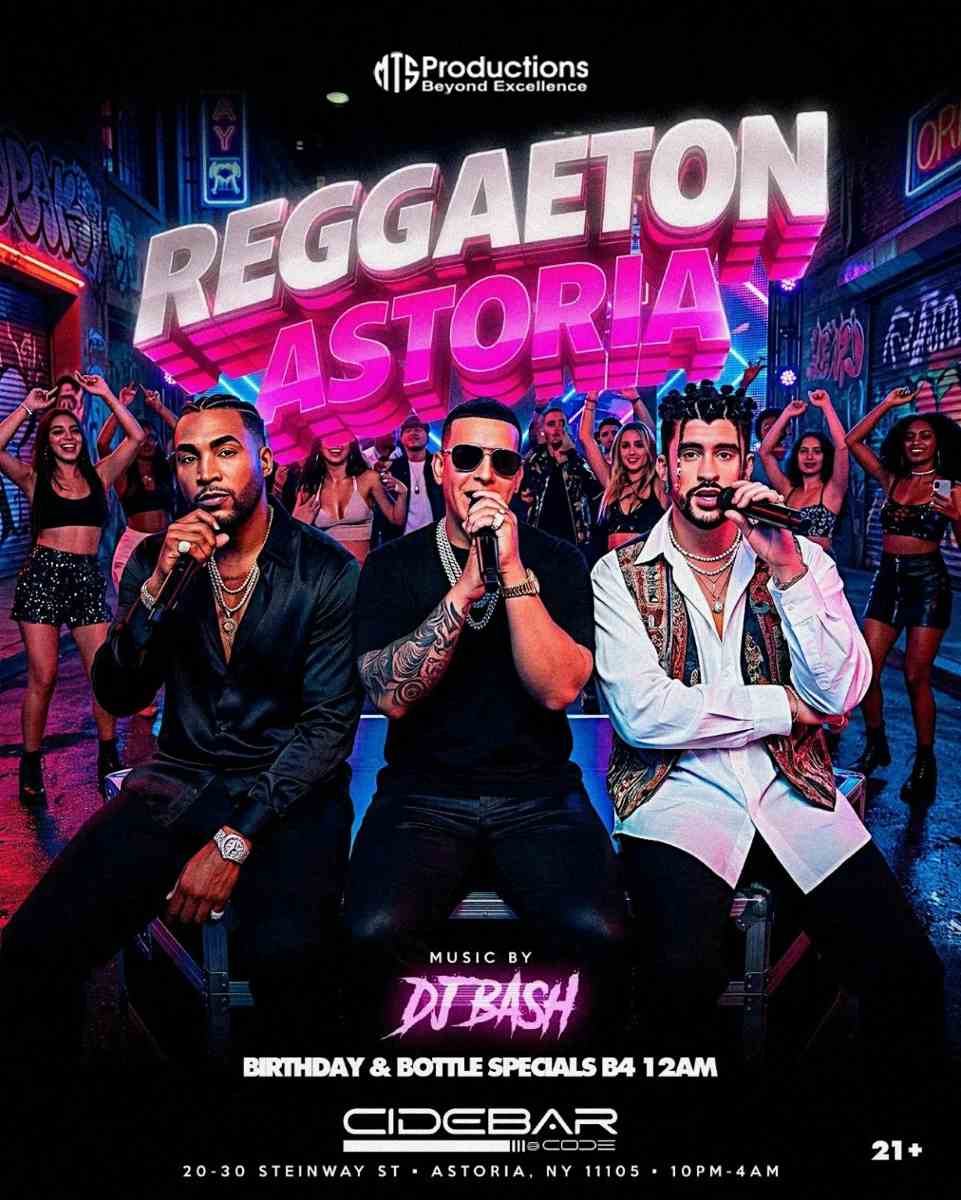 Reggaeton Astoria | Fridays at CideBar – NYC Dance Party – Feb 20th
