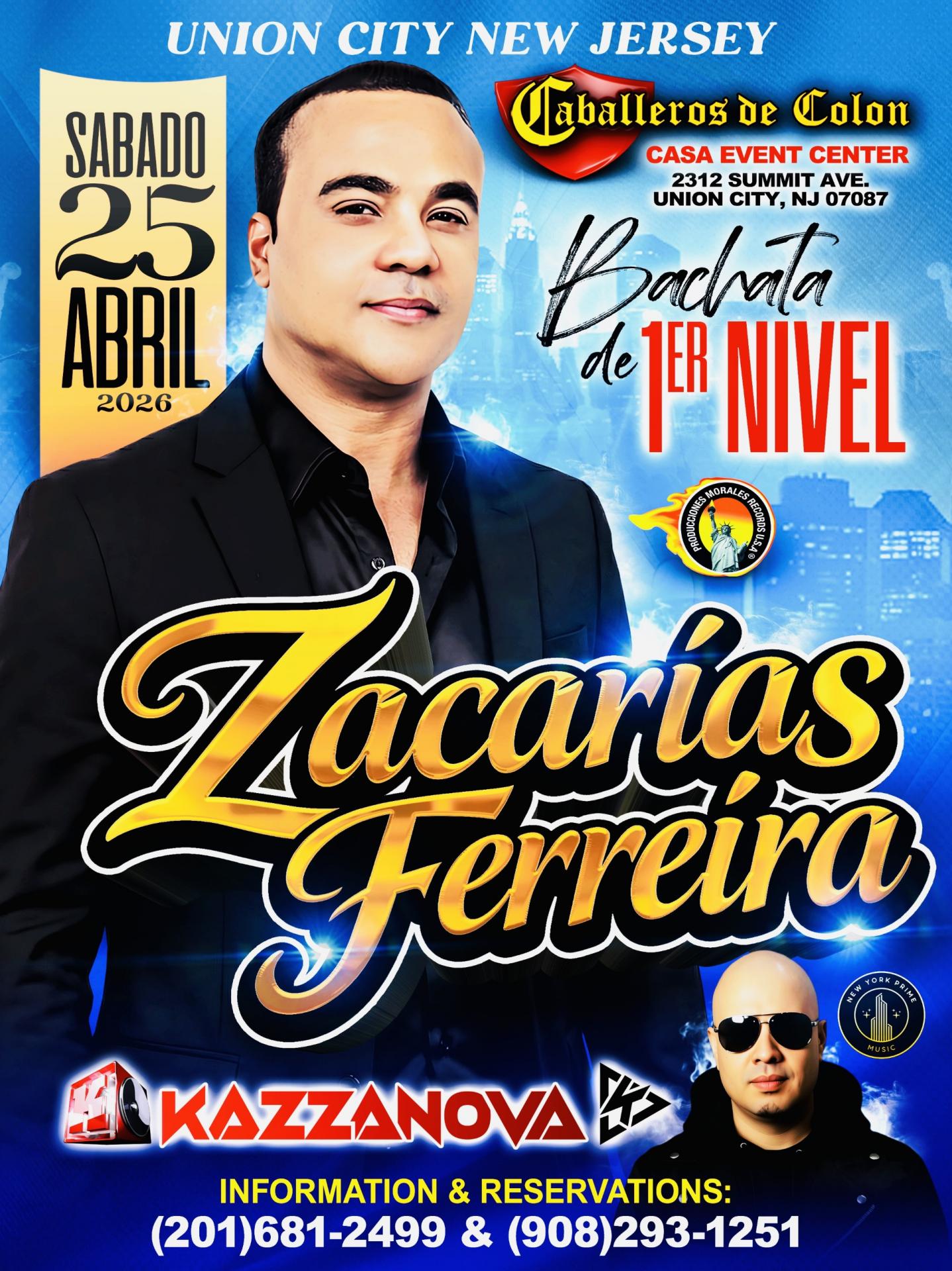 Buy tickets for ZACARIAS FERREIRA en UNION CITY NJ ZACARIAS FERREIRA en UNION CITY NJ