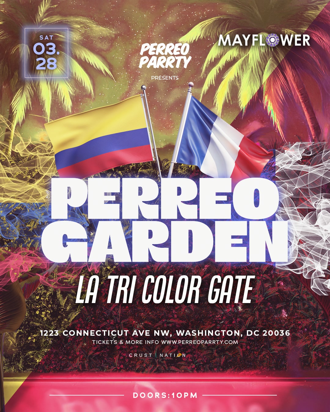 Buy tickets for PERREO GARDEN - D.C | La Tri Color Gate Colombian Reggaeton Dance Party PERREO GARDEN - D.C | La Tri Color Gate Colombian Reggaeton Dance Party
