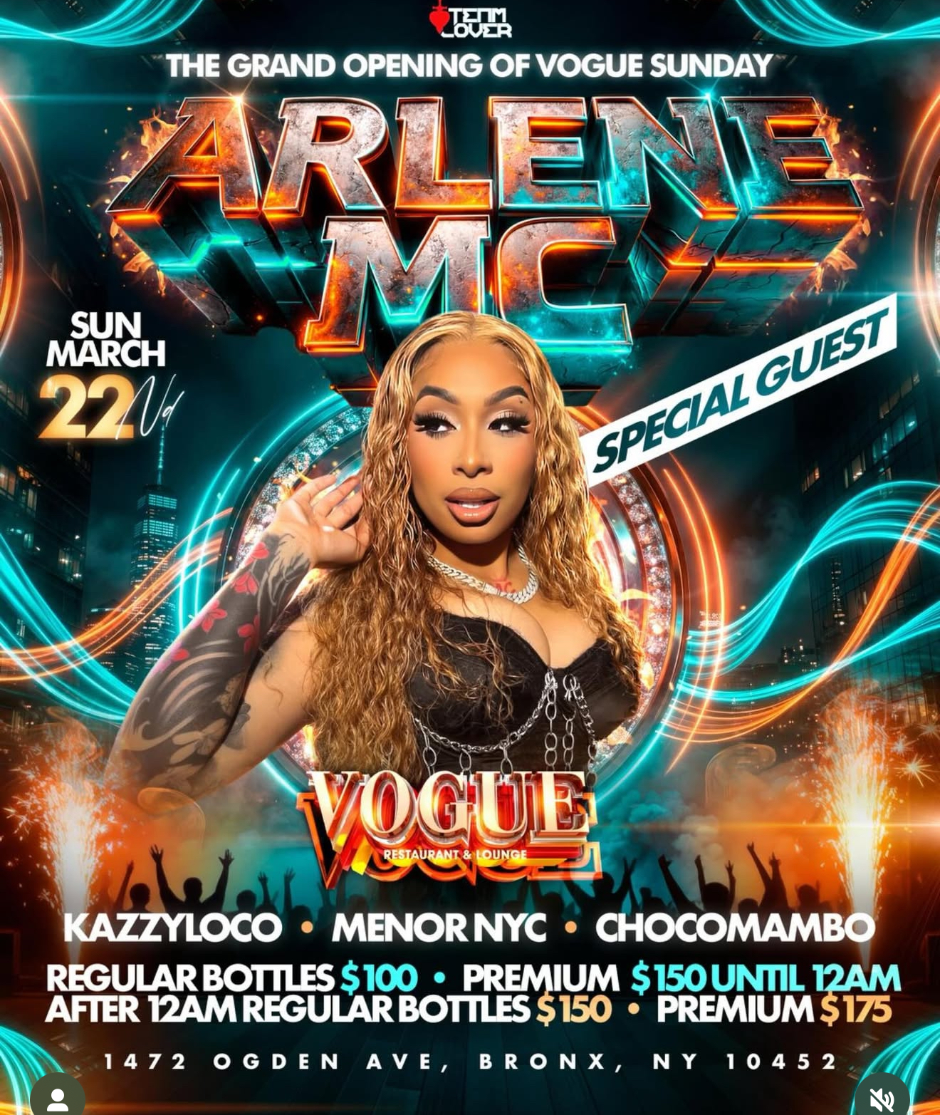 Grand Opening Vogue Sundays