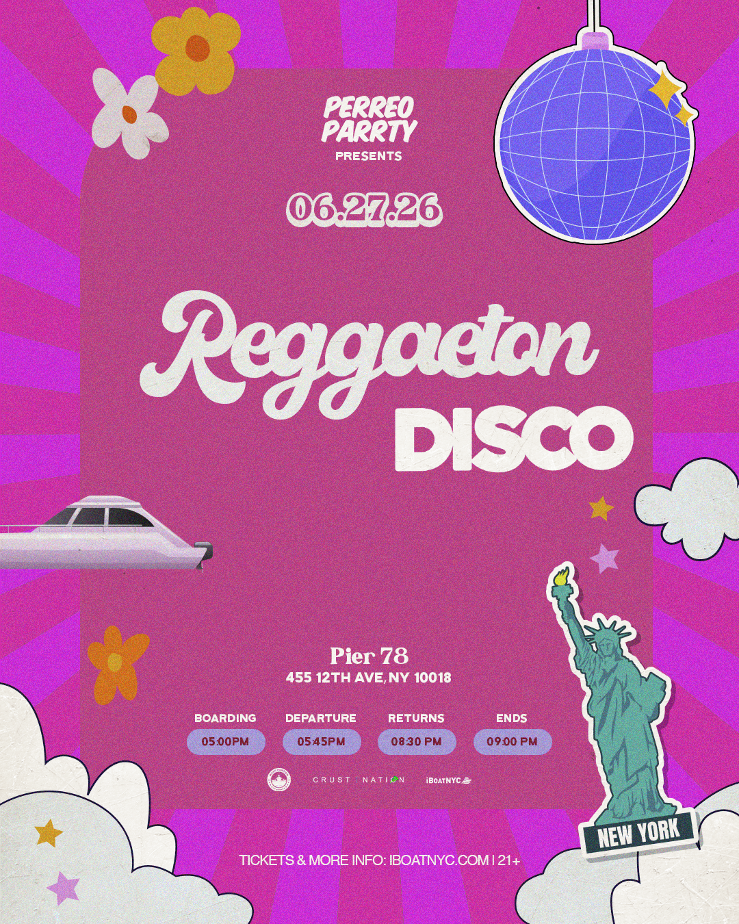 REGGAETON DISCO: House vs Reggaeton Boat Party Yacht Cruise NYC