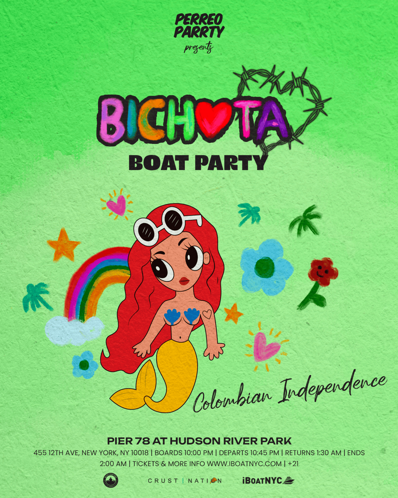 Buy tickets for Bichota Boat - Karol G Tribute for Colombian Independence Day Boat Party Bichota Boat - Karol G Tribute for Colombian Independence Day Boat Party