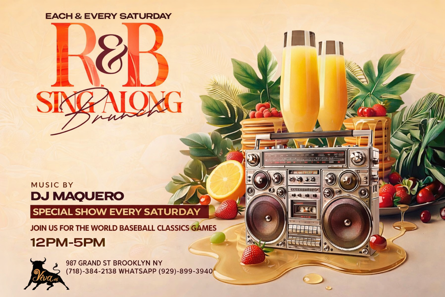 Viva Toro Brunch: R&B Sing-Along Brunch