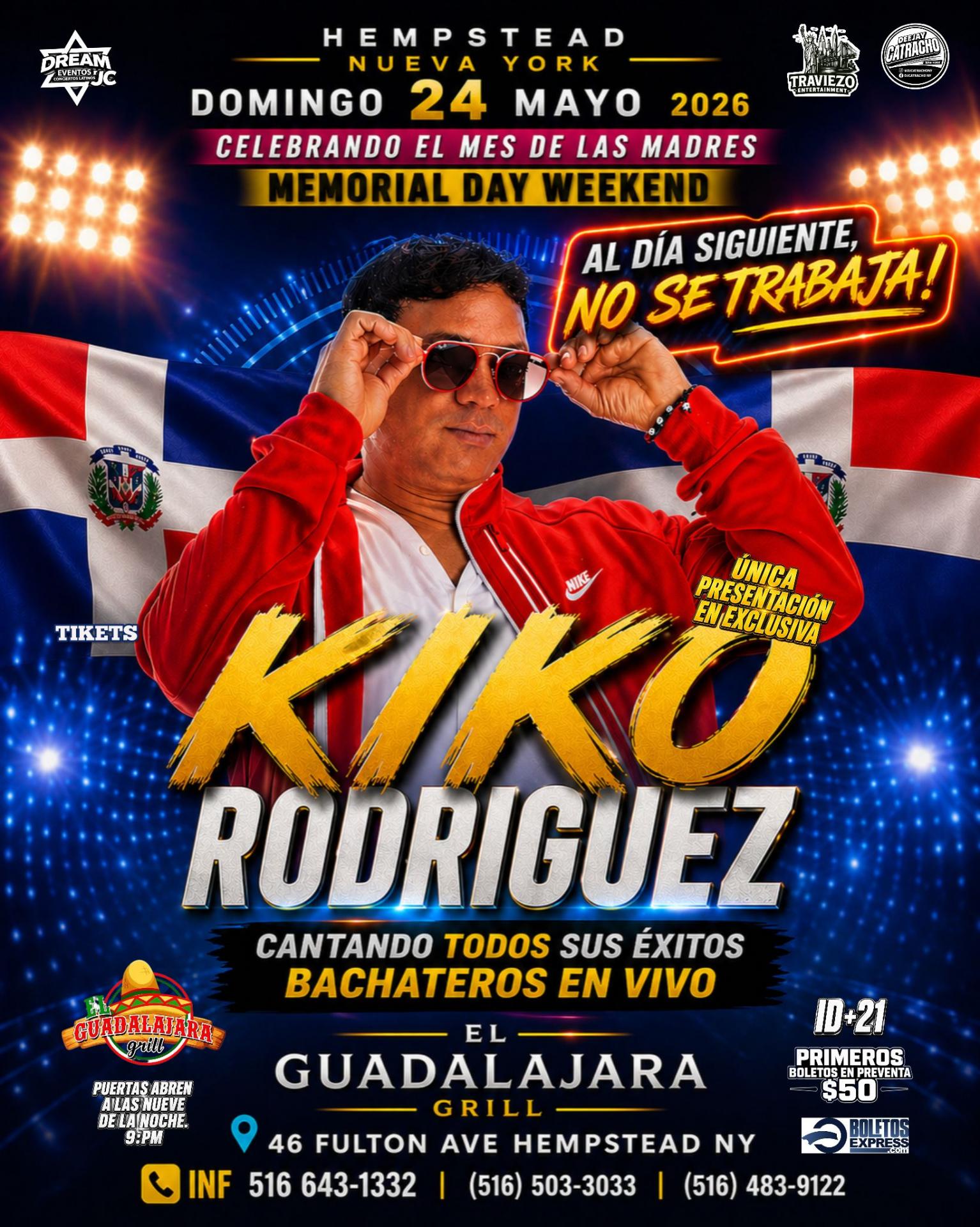 Buy tickets for Concierto de bachata/ Hempstead NY / Dom 24 Mayo / Lunes es feriado no se trabaja / memorial weekend Concierto de bachata/ Hempstead NY / Dom 24 Mayo / Lunes es feriado no se trabaja / memorial weekend