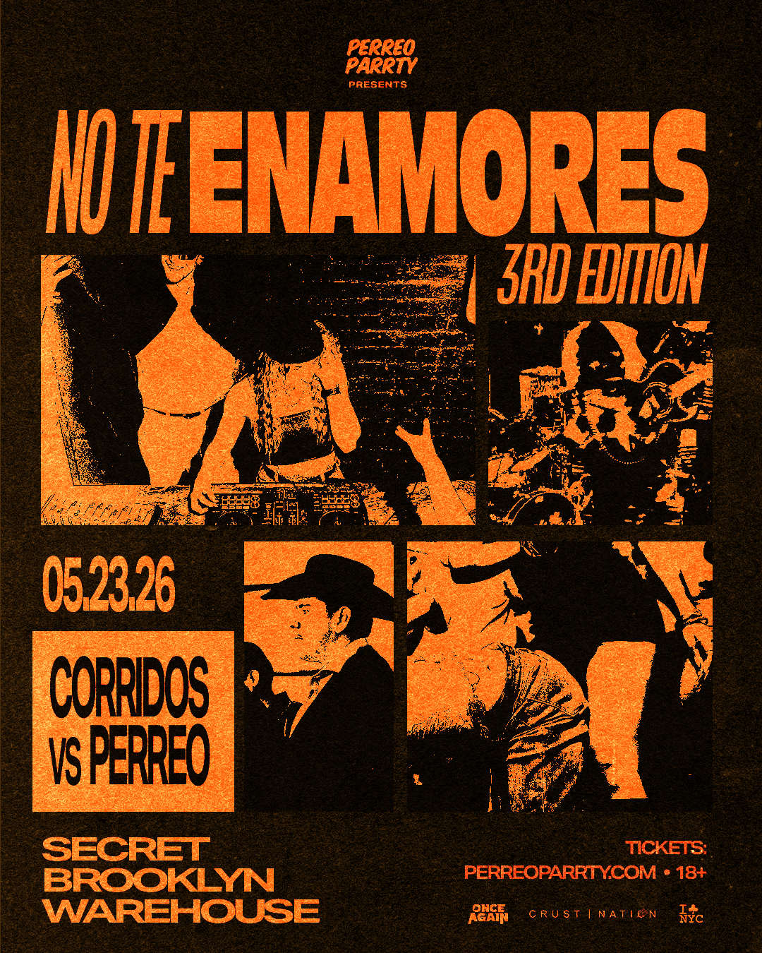 Buy tickets for NO TE ENAMORES FEST 3 - Corridos v Reggaeton Brooklyn Warehouse Party, 18+ NO TE ENAMORES FEST 3 - Corridos v Reggaeton Brooklyn Warehouse Party, 18+