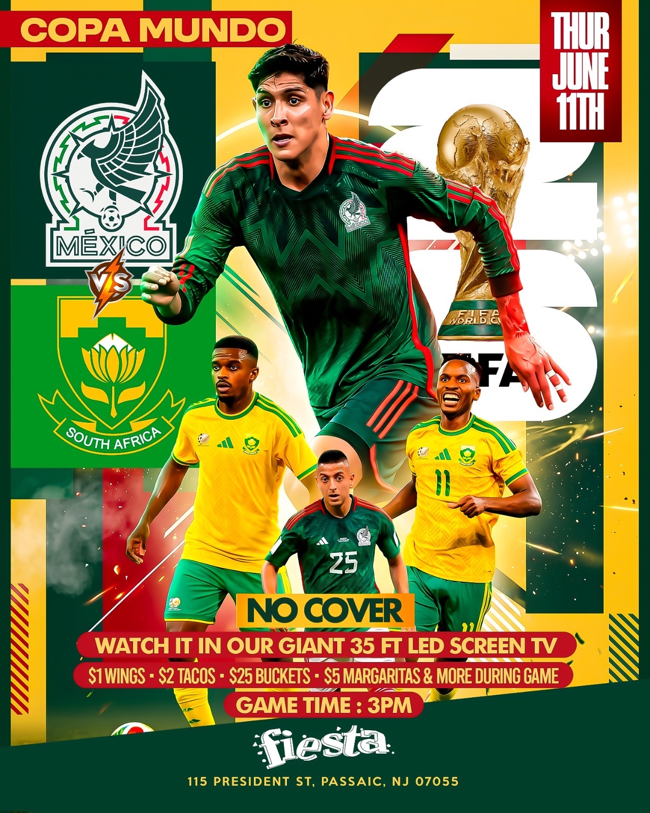 PARTIDO INAGURAL DE LA COPA DEL MUNDO MEXICO VS SOUTH AFRICA